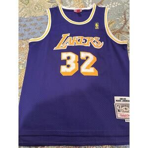 Mitchell and Ness Replica Magic Johnson Los Angeles Lakers Jersey SIZE: LARGE